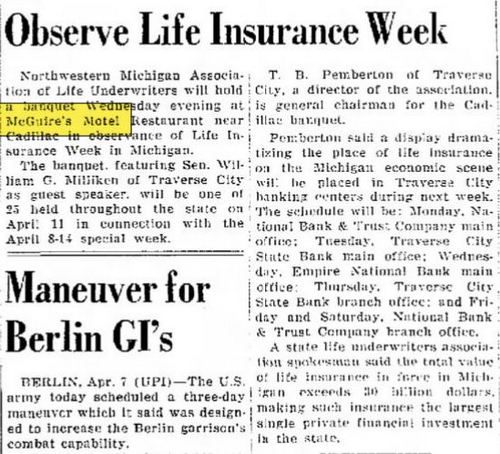 McGuires Grill & Motel - Apr 1962 Article (newer photo)